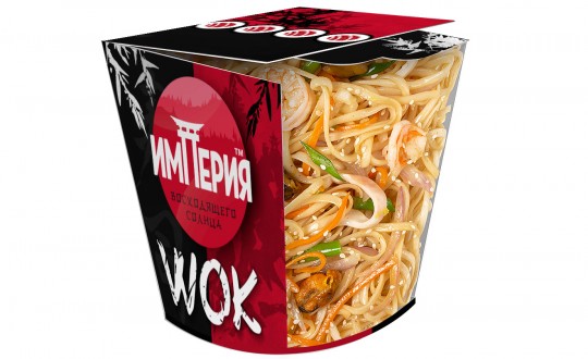 Заказать Коробочка wok Удон с морепродуктами.310 гр.Соус устричный с доставкой на дом в Бийске, Империя суши